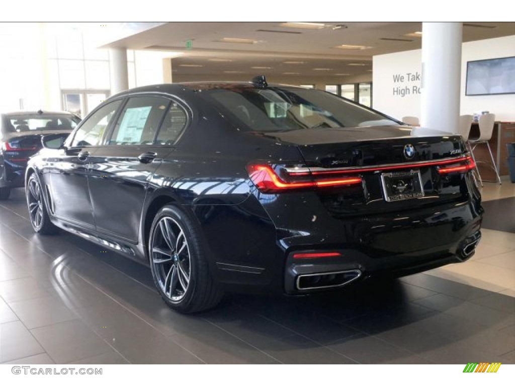 2020 7 Series 750i xDrive Sedan - Carbon Black Metallic / Cognac photo #3