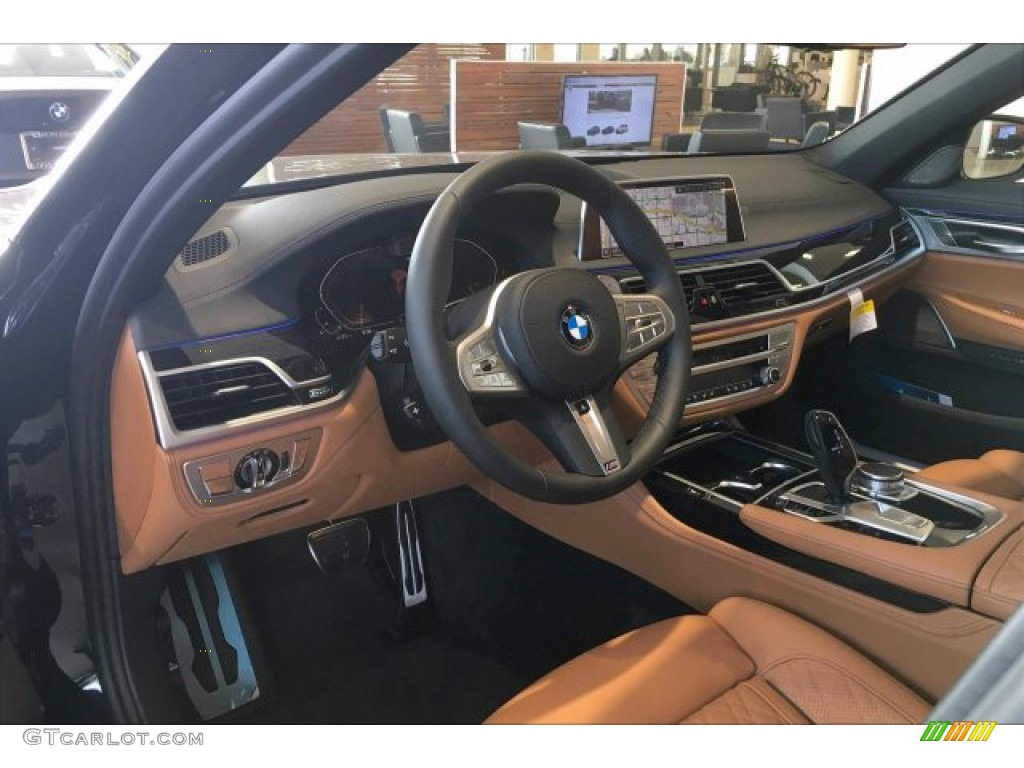 2020 7 Series 750i xDrive Sedan - Carbon Black Metallic / Cognac photo #6