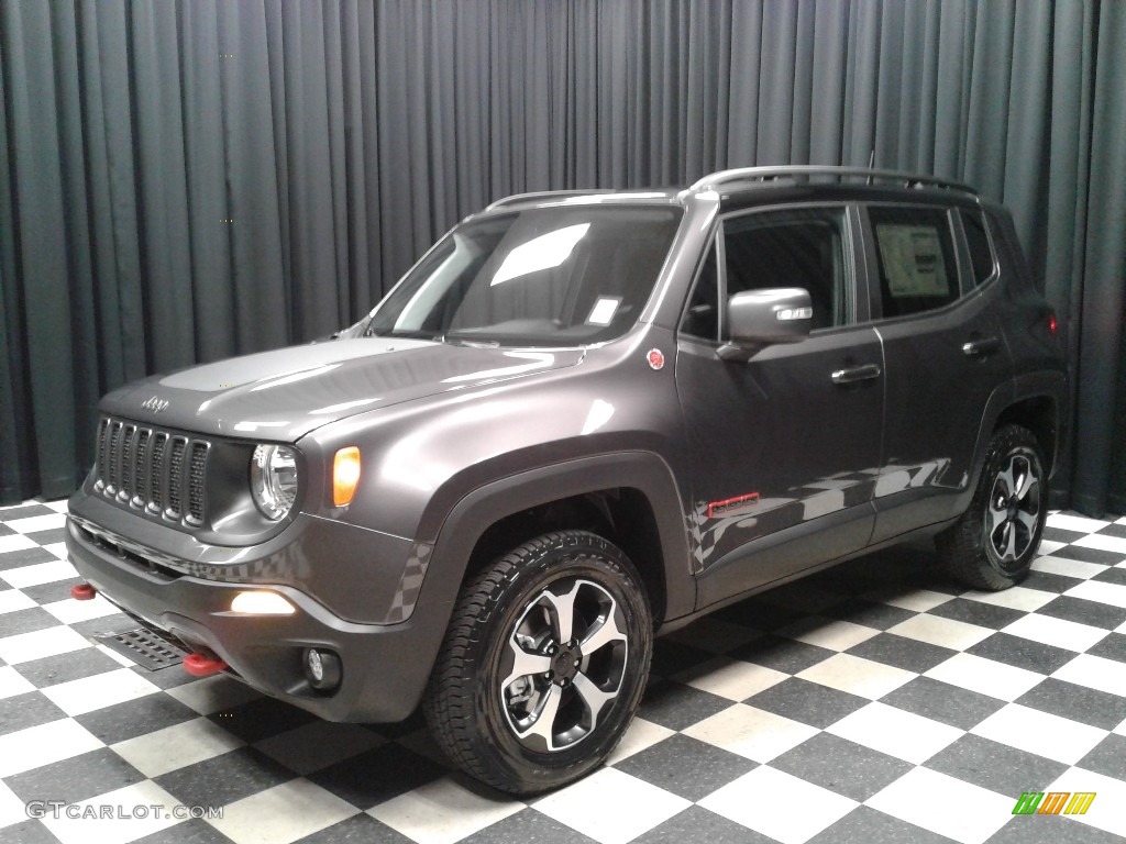 2019 Renegade Trailhawk 4x4 - Granite Crystal Metallic / Black photo #2