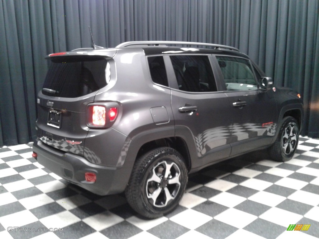 2019 Renegade Trailhawk 4x4 - Granite Crystal Metallic / Black photo #6