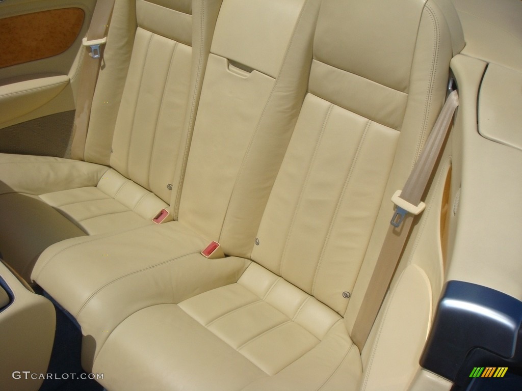2008 Bentley Continental GTC Standard Continental GTC Model Rear Seat Photo #133215588