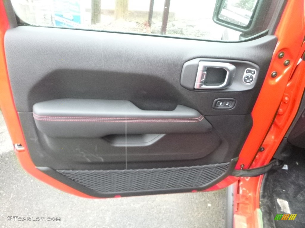 2020 Jeep Gladiator Rubicon 4x4 Black Door Panel Photo #133215933