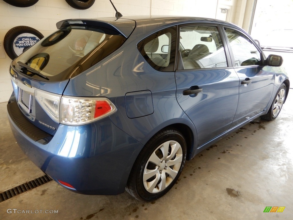 2008 Impreza 2.5i Wagon - Newport Blue Pearl / Ivory photo #4