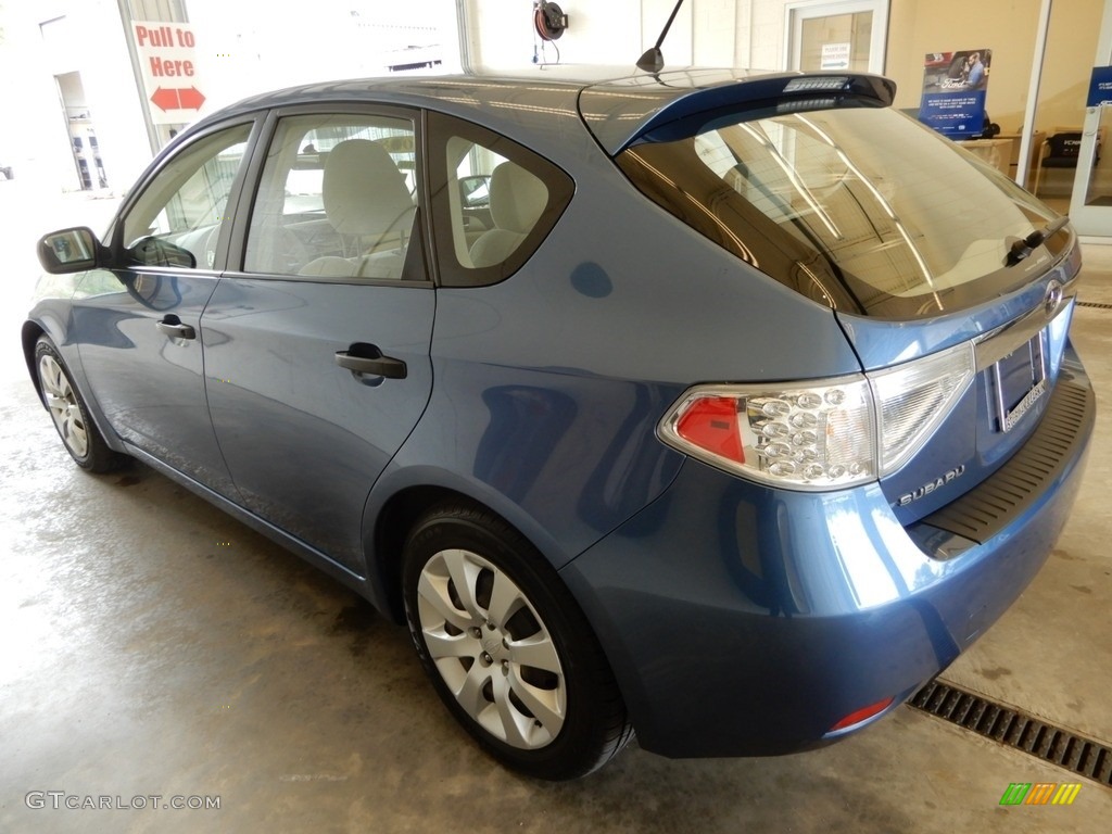 2008 Impreza 2.5i Wagon - Newport Blue Pearl / Ivory photo #9