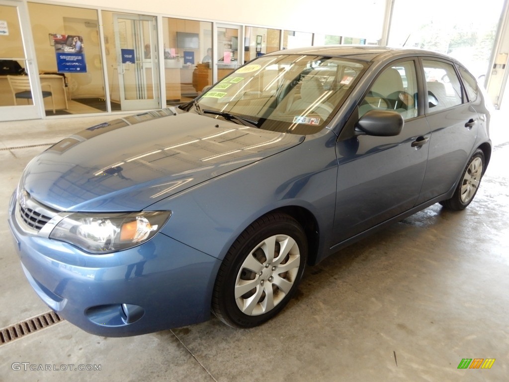 2008 Impreza 2.5i Wagon - Newport Blue Pearl / Ivory photo #10