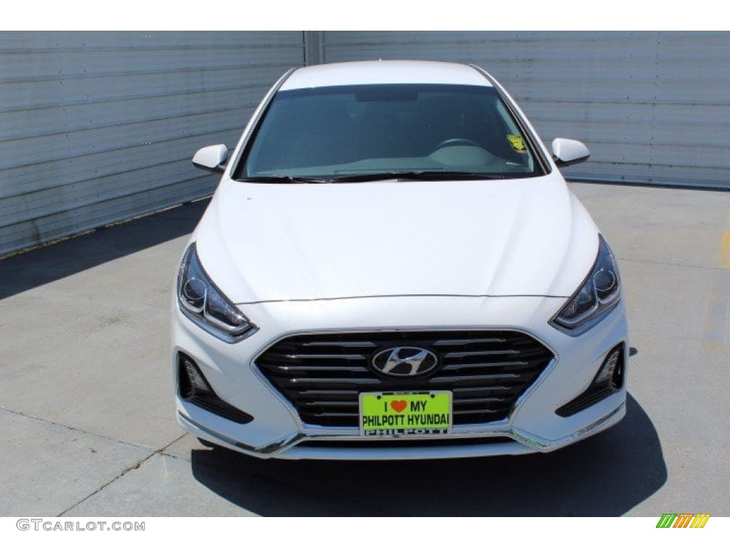 2019 Sonata SE - Quartz White Pearl / Black photo #3