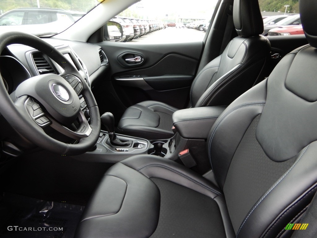 Black Interior 2019 Jeep Cherokee Latitude Plus 4x4 Photo #133219871