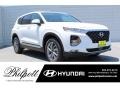 Quartz White 2019 Hyundai Santa Fe SEL Plus