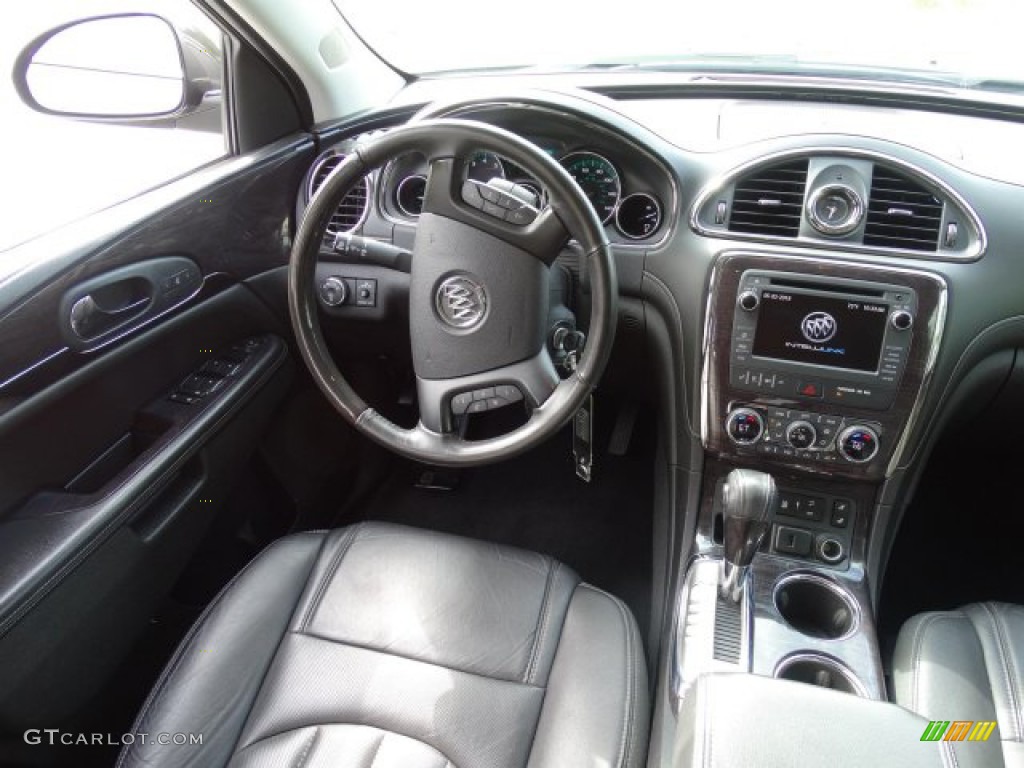 2017 Enclave Leather AWD - Iridium Metallic / Ebony/Ebony photo #25