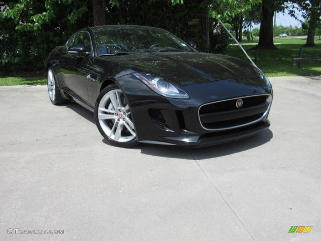 2016 F-TYPE Coupe - Ultimate Black Metallic / Jet photo #1