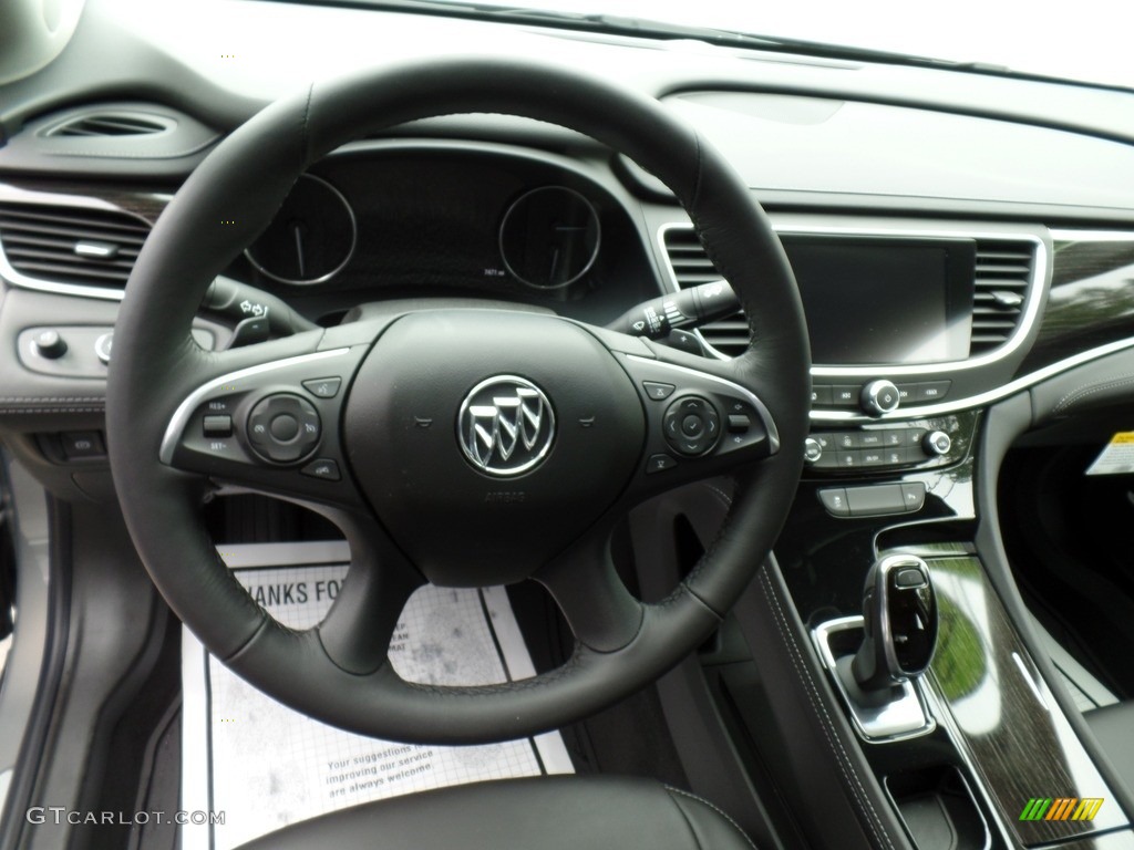 2019 Buick LaCrosse Essence AWD Ebony Steering Wheel Photo #133223177