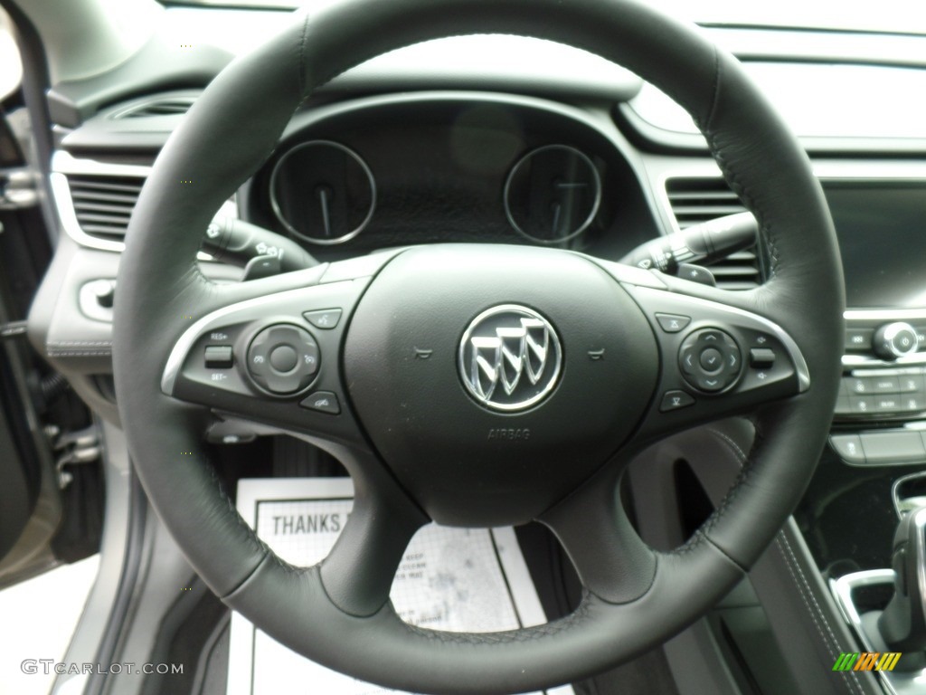 2019 Buick LaCrosse Essence AWD Ebony Steering Wheel Photo #133223201