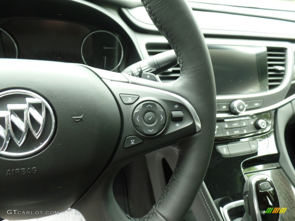 2019 Buick LaCrosse Essence AWD Ebony Steering Wheel Photo #133223228