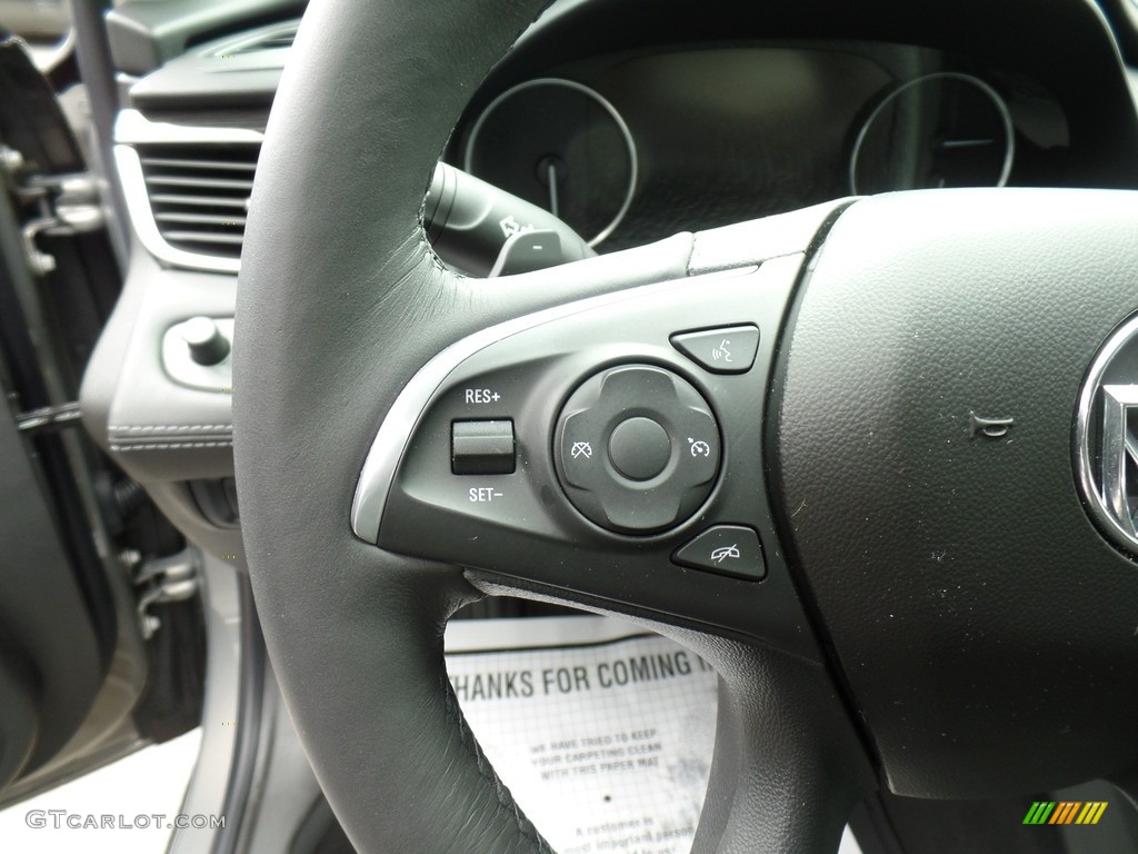 2019 Buick LaCrosse Essence AWD Ebony Steering Wheel Photo #133223246