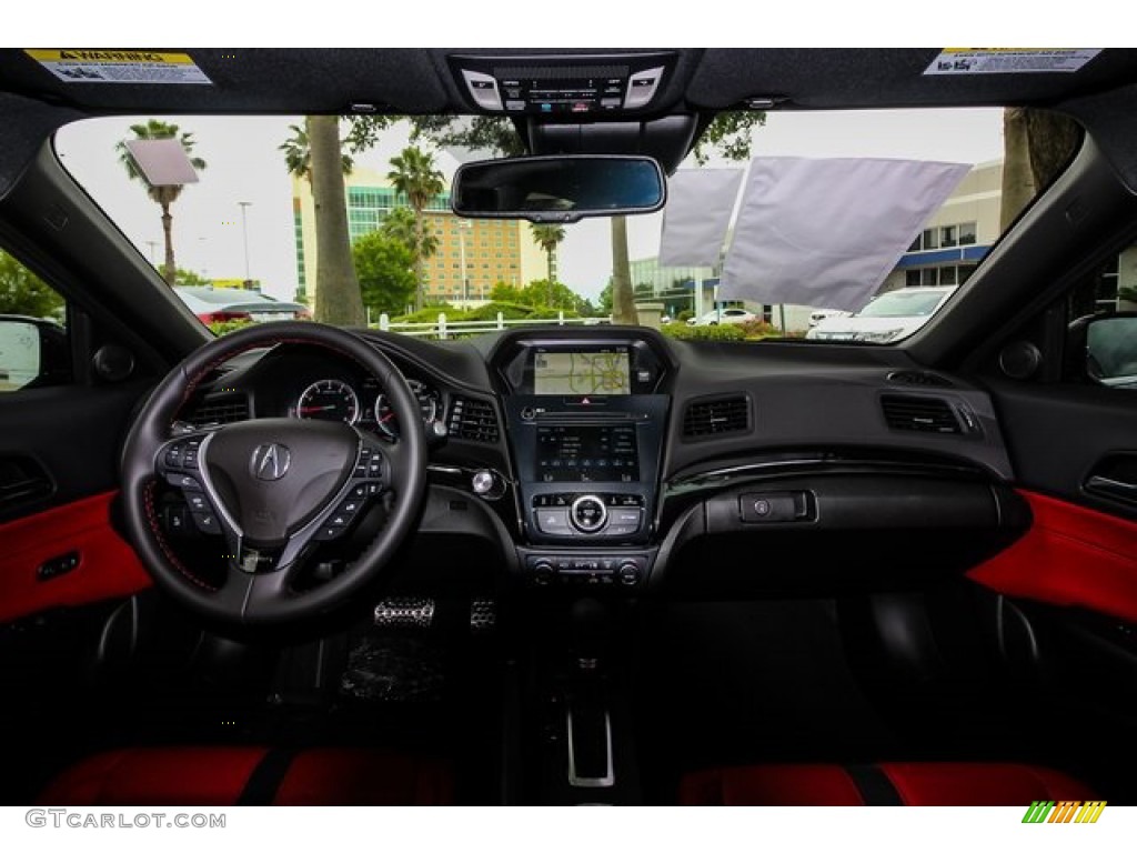 2019 Acura ILX A-Spec Red Dashboard Photo #133225316