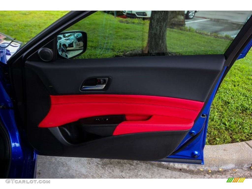 2019 Acura ILX A-Spec Red Door Panel Photo #133225442