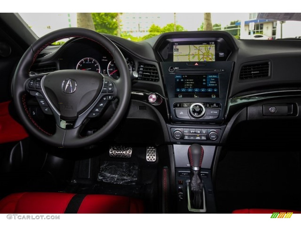2019 Acura ILX A-Spec Red Dashboard Photo #133225466