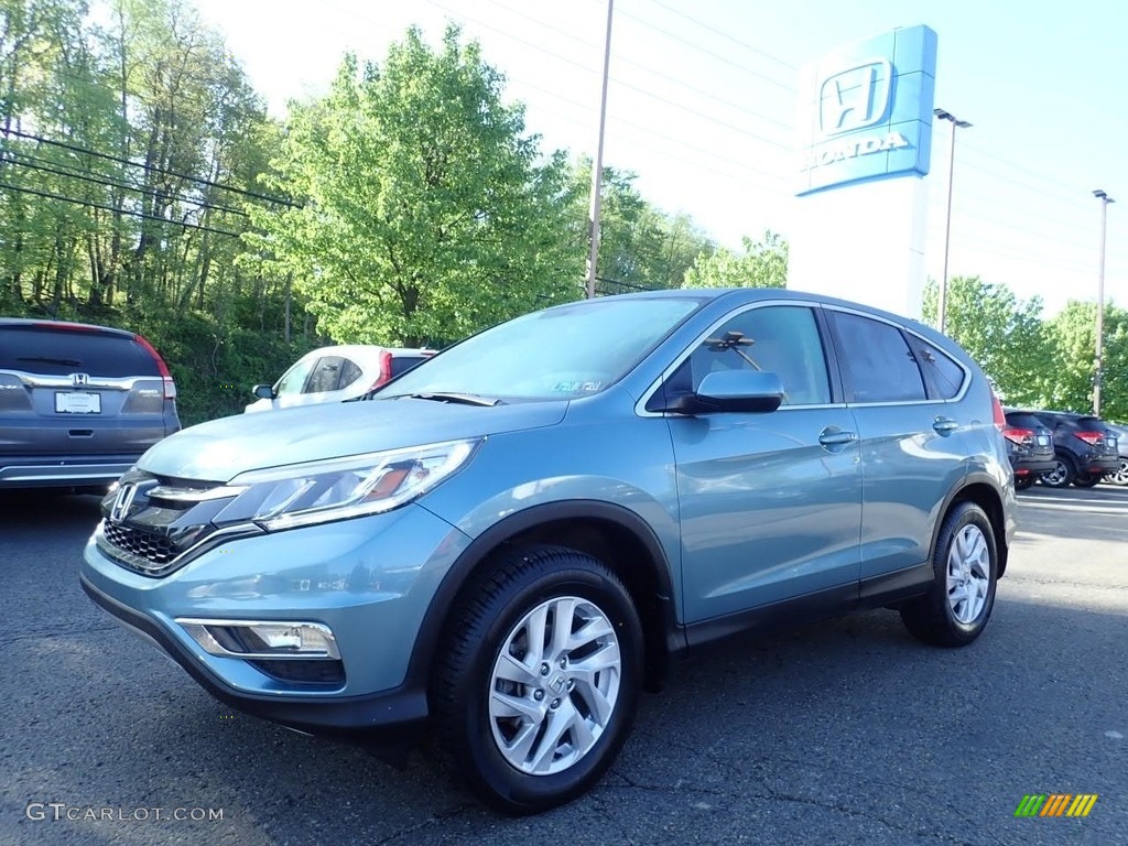 2016 CR-V EX AWD - Mountain Air Metallic / Black photo #1