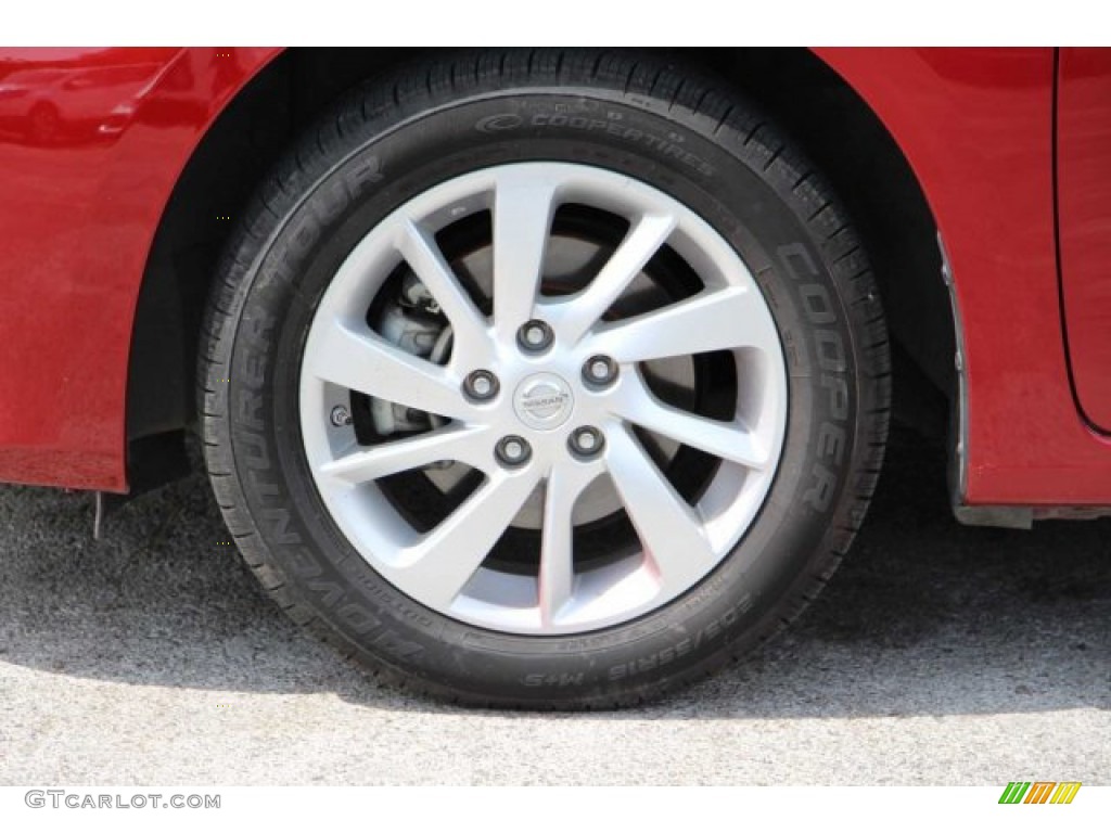 2014 Sentra SV - Red Brick / Charcoal photo #11