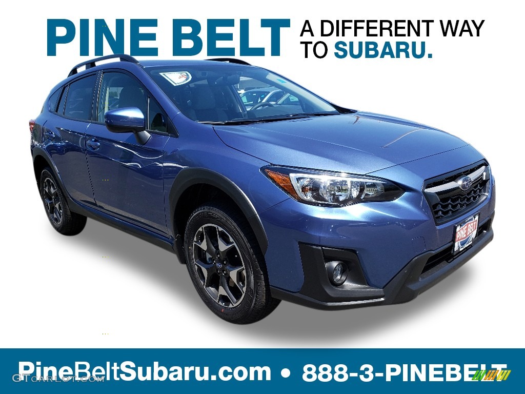 2019 Crosstrek 2.0i Premium - Quartz Blue Pearl / Gray photo #1