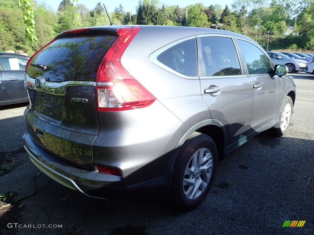 2016 CR-V EX AWD - Modern Steel Metallic / Black photo #2