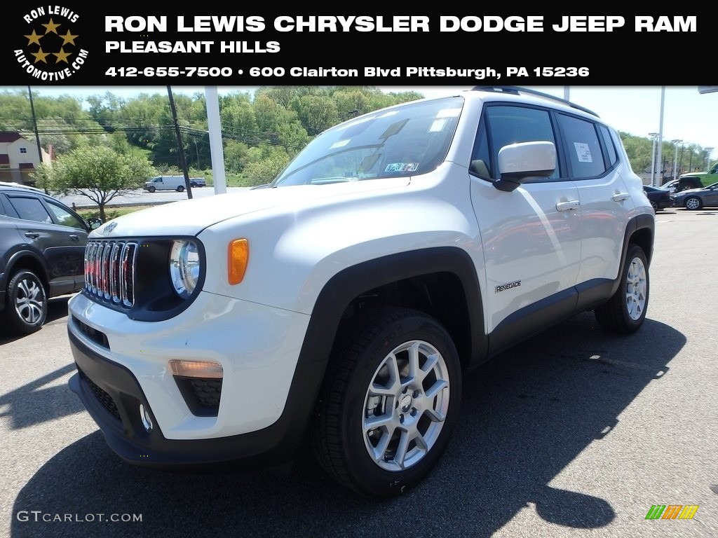 2019 Renegade Latitude 4x4 - Alpine White / Black photo #1