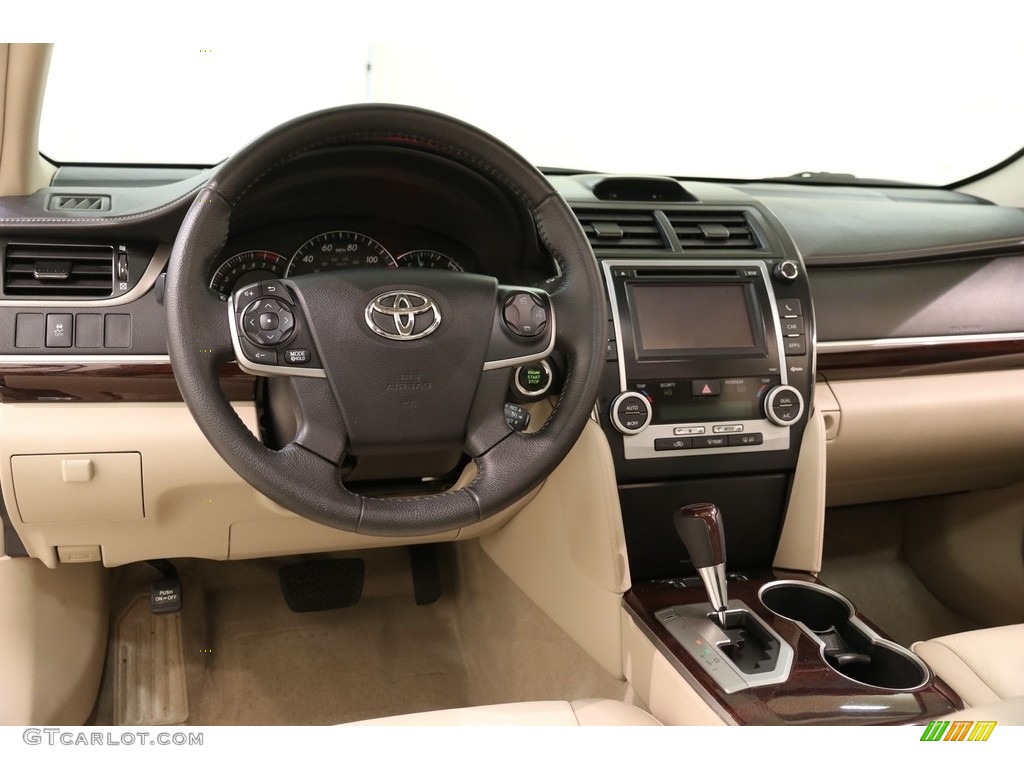 2012 Camry XLE - Cypress Green Pearl / Ivory photo #6