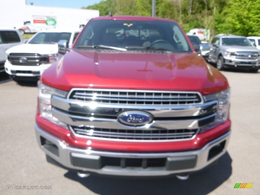 2019 F150 Lariat SuperCrew 4x4 - Ruby Red / Earth Gray photo #4