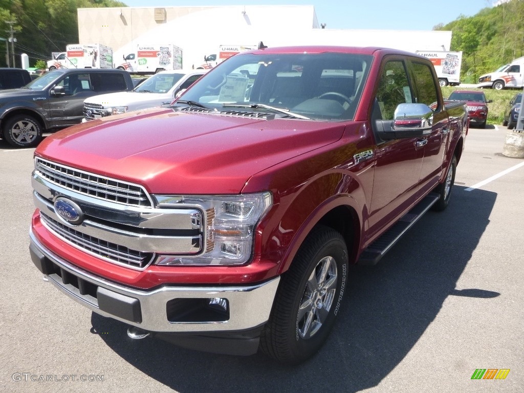 2019 F150 Lariat SuperCrew 4x4 - Ruby Red / Earth Gray photo #5
