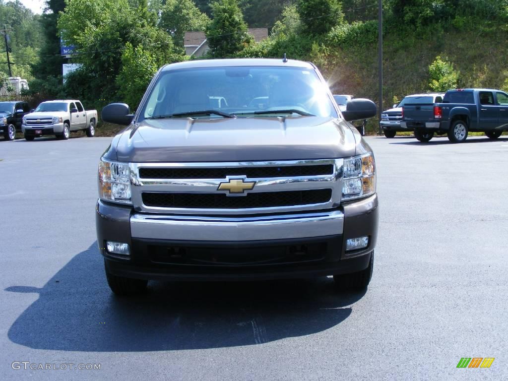 2008 Silverado 1500 LT Extended Cab 4x4 - Desert Brown Metallic / Light Cashmere/Ebony Accents photo #3