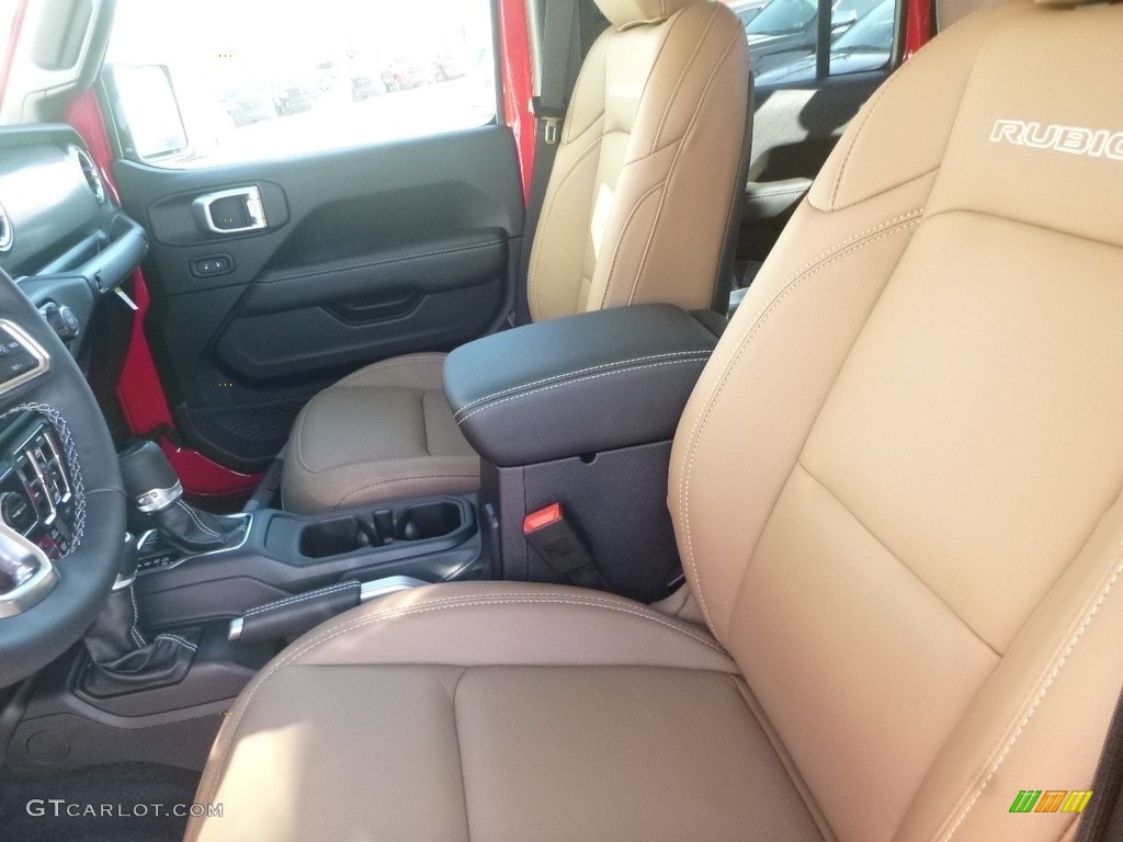 Black/Dark Saddle Interior 2020 Jeep Gladiator Rubicon 4x4 Photo #133232337