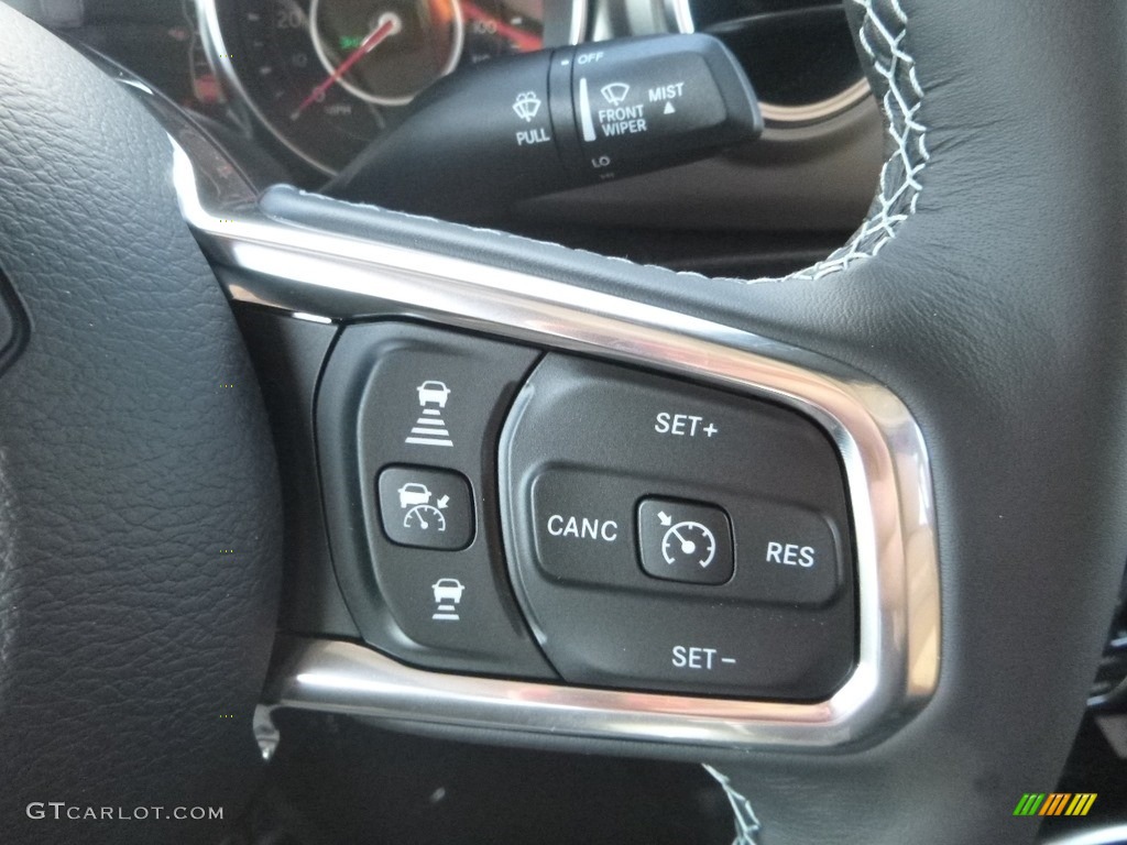 2020 Jeep Gladiator Rubicon 4x4 Black/Dark Saddle Steering Wheel Photo #133232424
