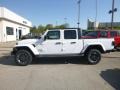 2020 Bright White Jeep Gladiator Overland 4x4  photo #3