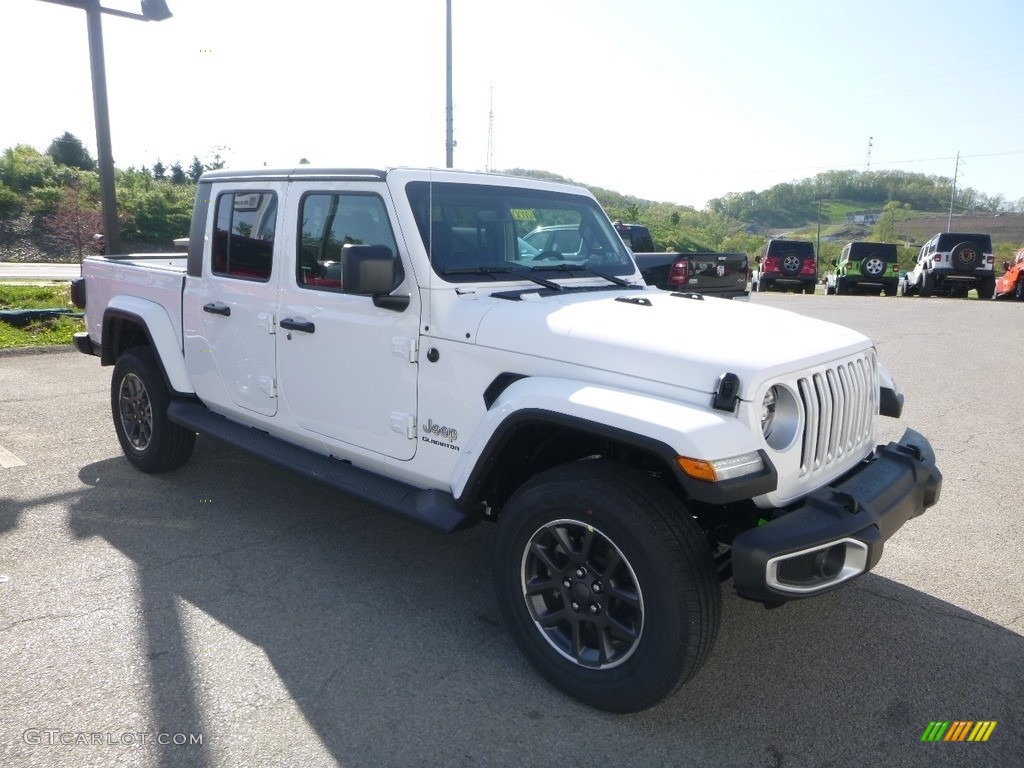 Bright White 2020 Jeep Gladiator Overland 4x4 Exterior Photo #133232613