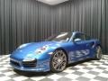 2016 Sapphire Blue Metallic Porsche 911 Turbo Coupe  photo #2