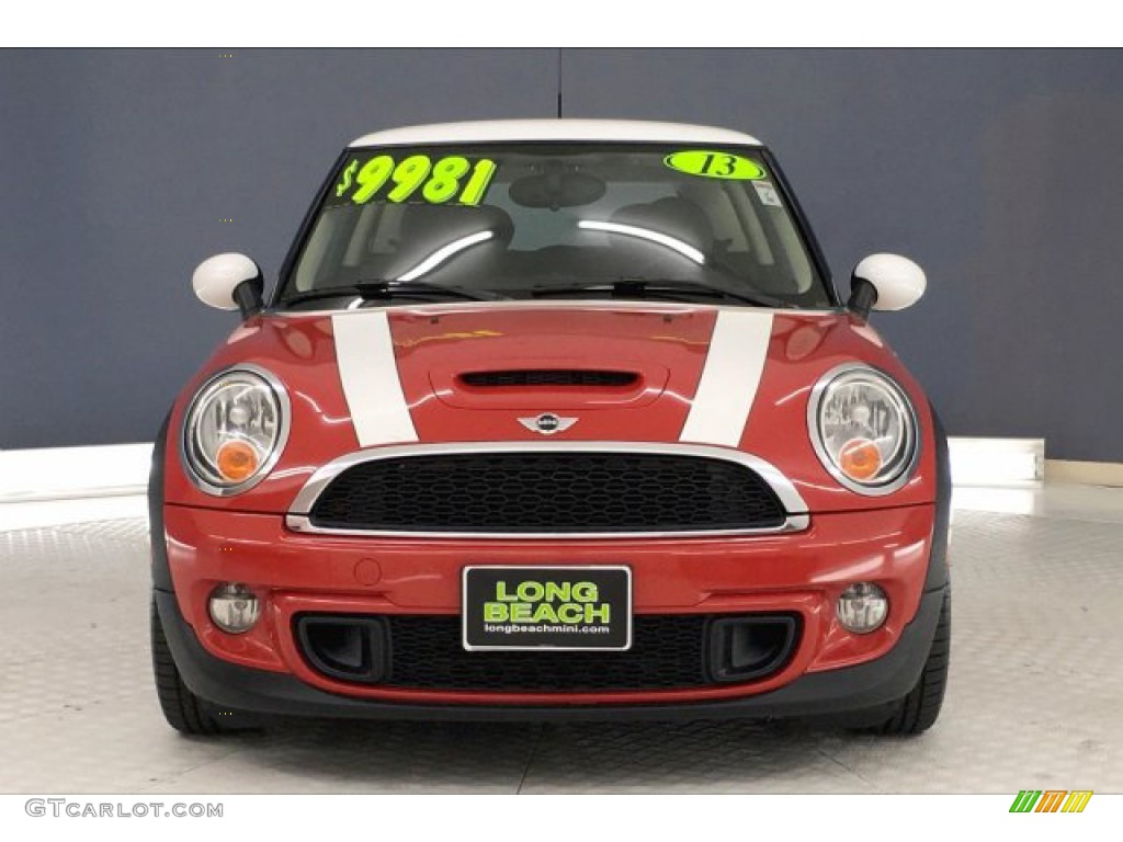 2013 Cooper S Hardtop - Chili Red / Championship Lounge Leather/Red Piping photo #2