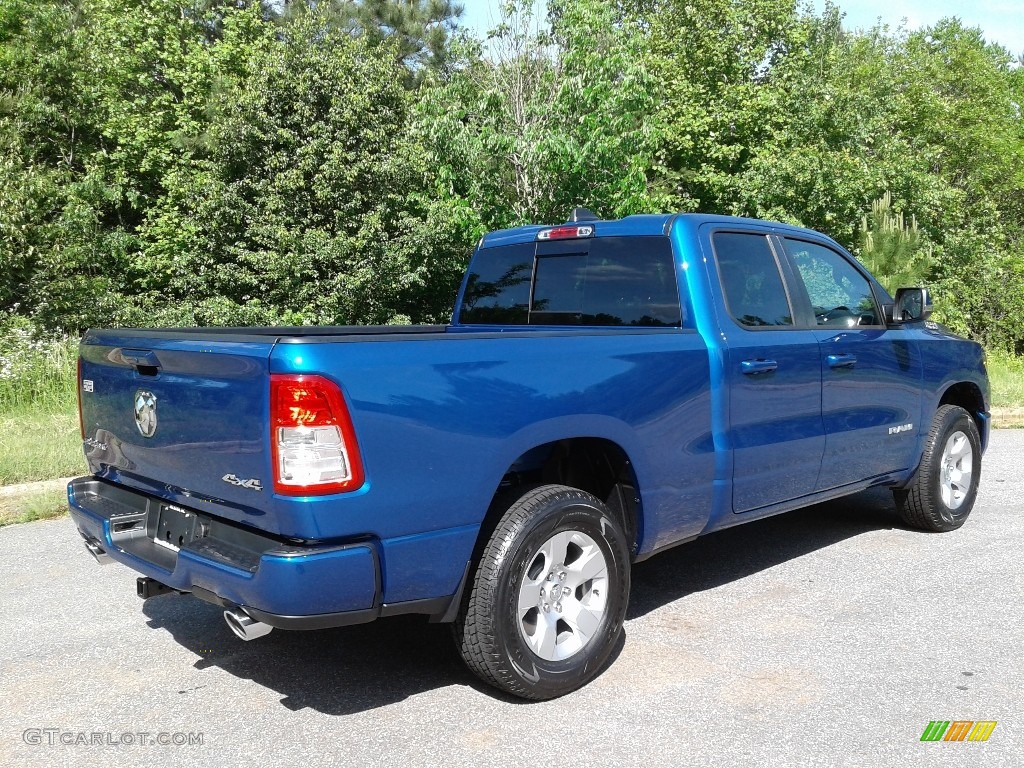 2019 1500 Big Horn Quad Cab 4x4 - Blue Streak Pearl / Black photo #6