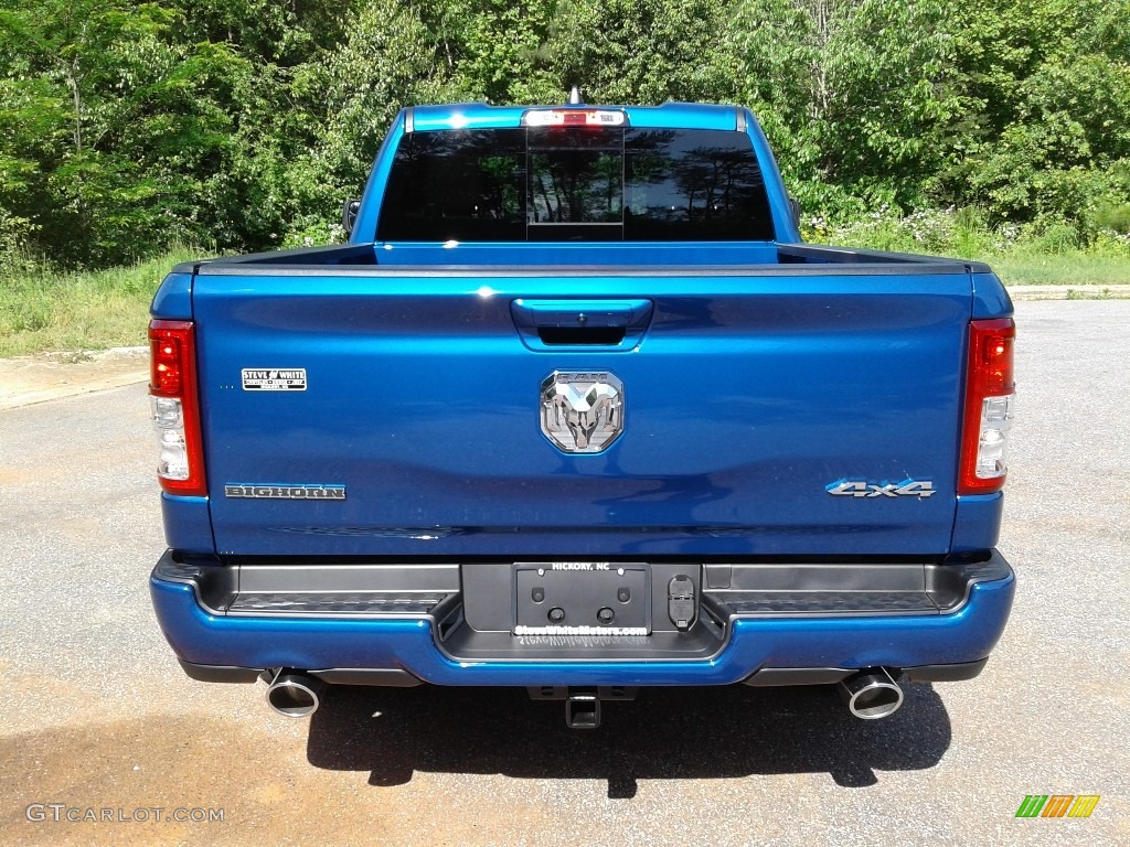 2019 1500 Big Horn Quad Cab 4x4 - Blue Streak Pearl / Black photo #7