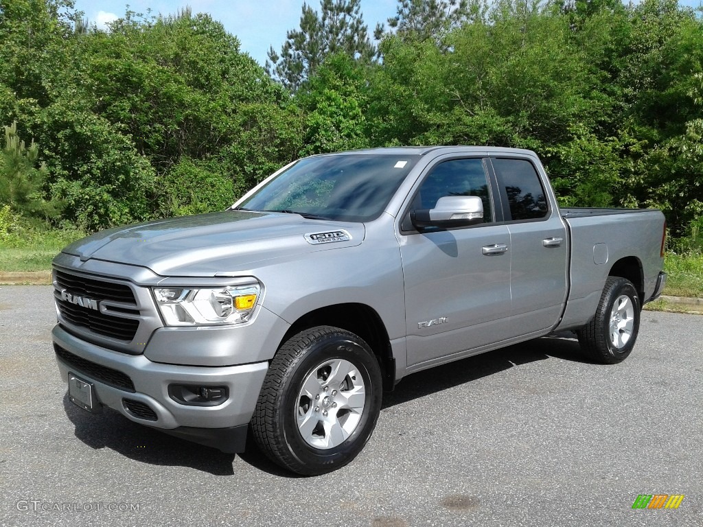 2019 1500 Big Horn Quad Cab 4x4 - Billett Silver Metallic / Black photo #2