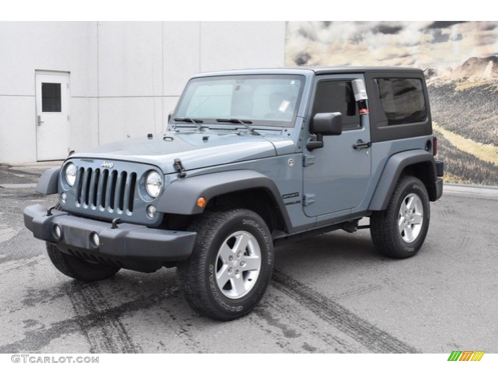 2015 Wrangler Sport 4x4 - Anvil / Black photo #2