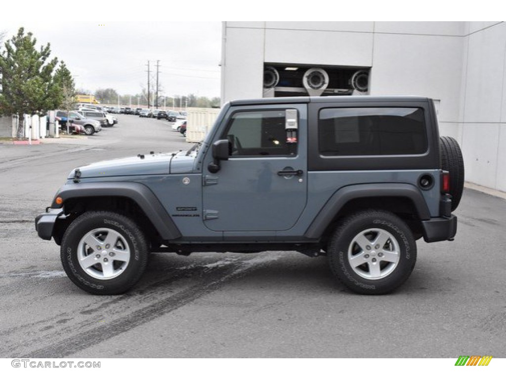 2015 Wrangler Sport 4x4 - Anvil / Black photo #3