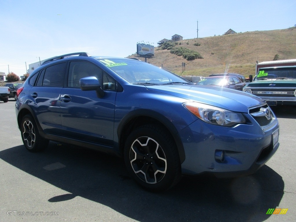 2014 XV Crosstrek 2.0i Limited - Quartz Blue Pearl / Ivory photo #1