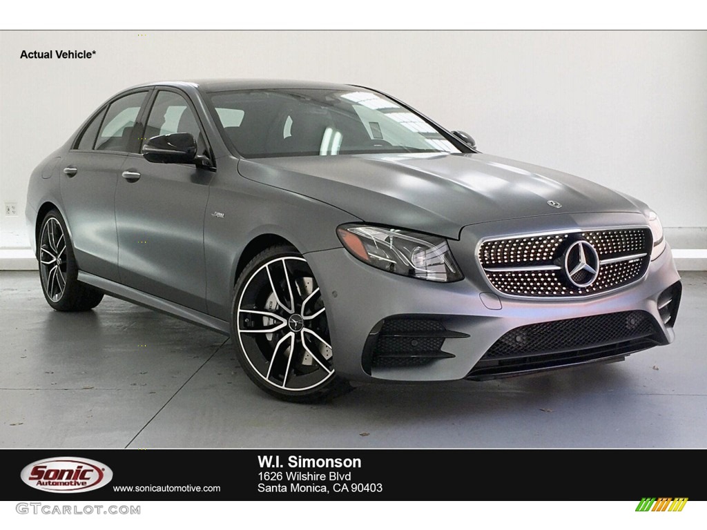 2019 E 53 AMG 4Matic Sedan - designo Selenite Grey Magno (Matte) / Black photo #1