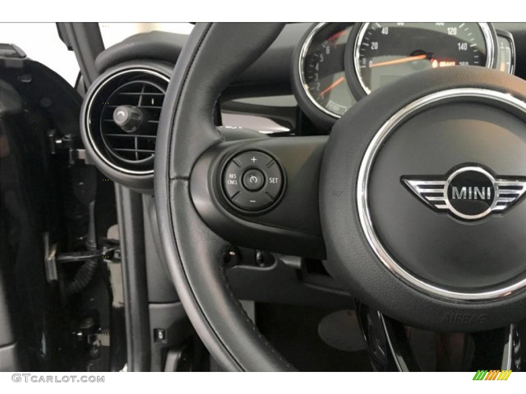 2019 Mini Hardtop Cooper 2 Door Carbon Black Steering Wheel Photo #133238820