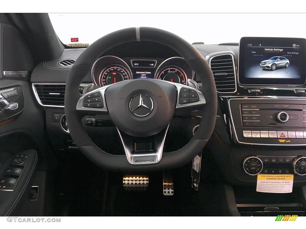 2019 Mercedes-Benz GLE 63 S AMG 4Matic Coupe Black Steering Wheel Photo #133239747