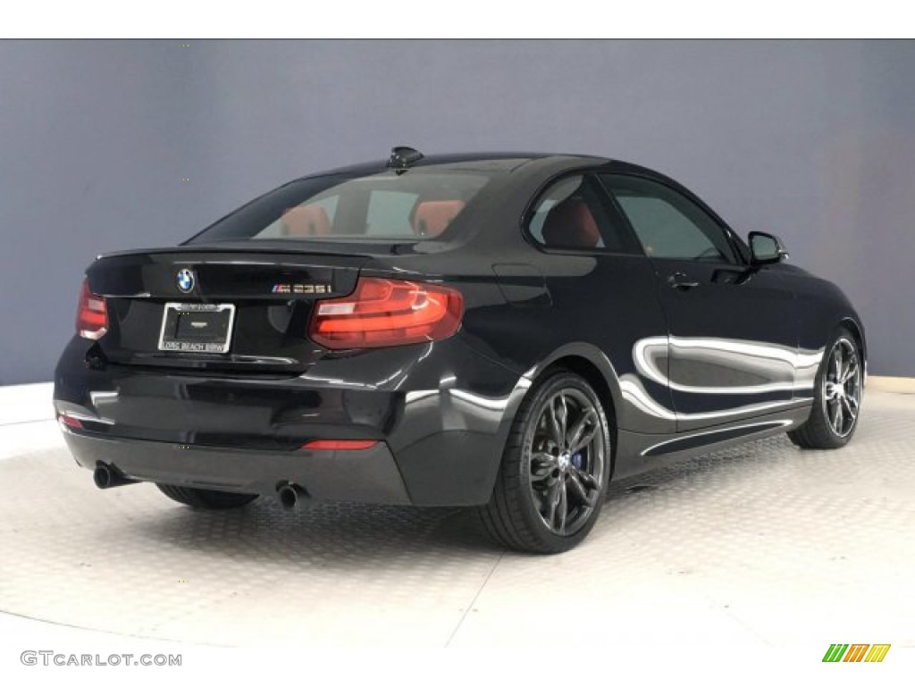 2016 M235i Coupe - Black Sapphire Metallic / Coral Red photo #30