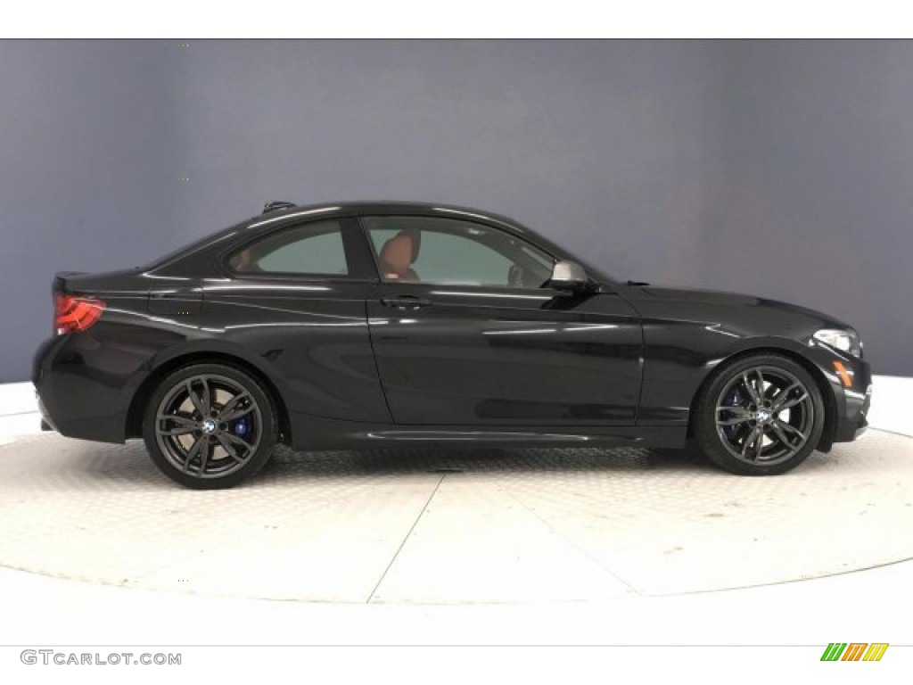2016 M235i Coupe - Black Sapphire Metallic / Coral Red photo #31