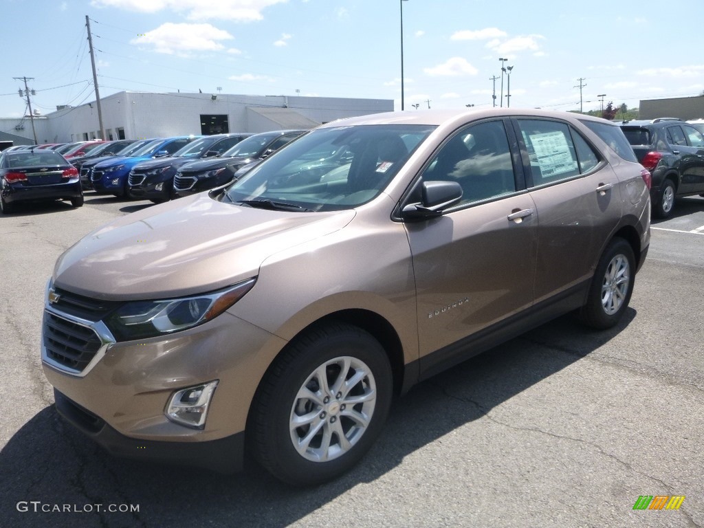 2019 Equinox LS - Sandy Ridge Metallic / Medium Ash Gray photo #1
