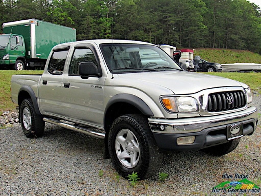 2002 Tacoma V6 Double Cab 4x4 - Mystic Gold Metallic / Oak photo #2