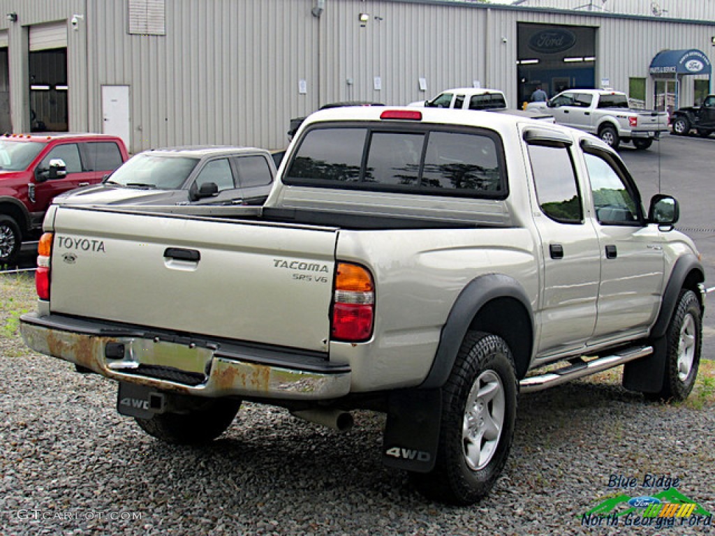 2002 Tacoma V6 Double Cab 4x4 - Mystic Gold Metallic / Oak photo #4